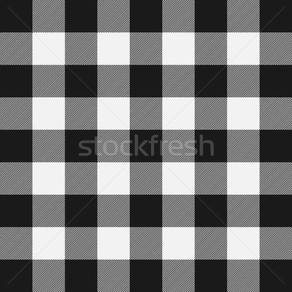 600x600 Lumberjack Plaid Pattern Template White And Black Lumberjack