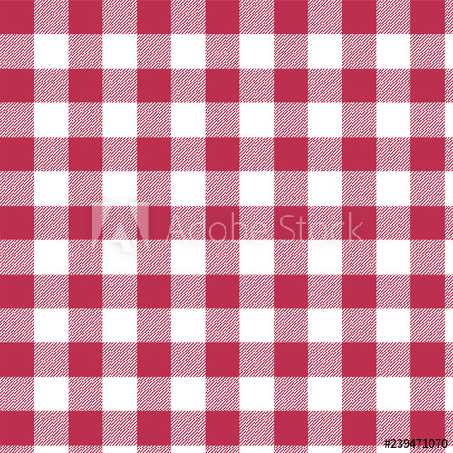 500x500 Vector Lumberjack Plaid Pattern Alternating Light Red And White