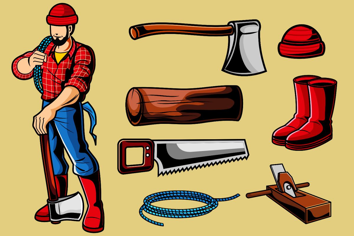 Lumberjack Vector Pack 1200x800 Lumberjack Vector Pack