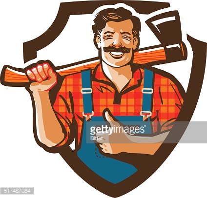 Lumberjack Vector Woodcutter Or Forester Icon Premium Clipart 424x406 Lumberjack Vector Woodcutter Or Forester Icon Premium Clipart