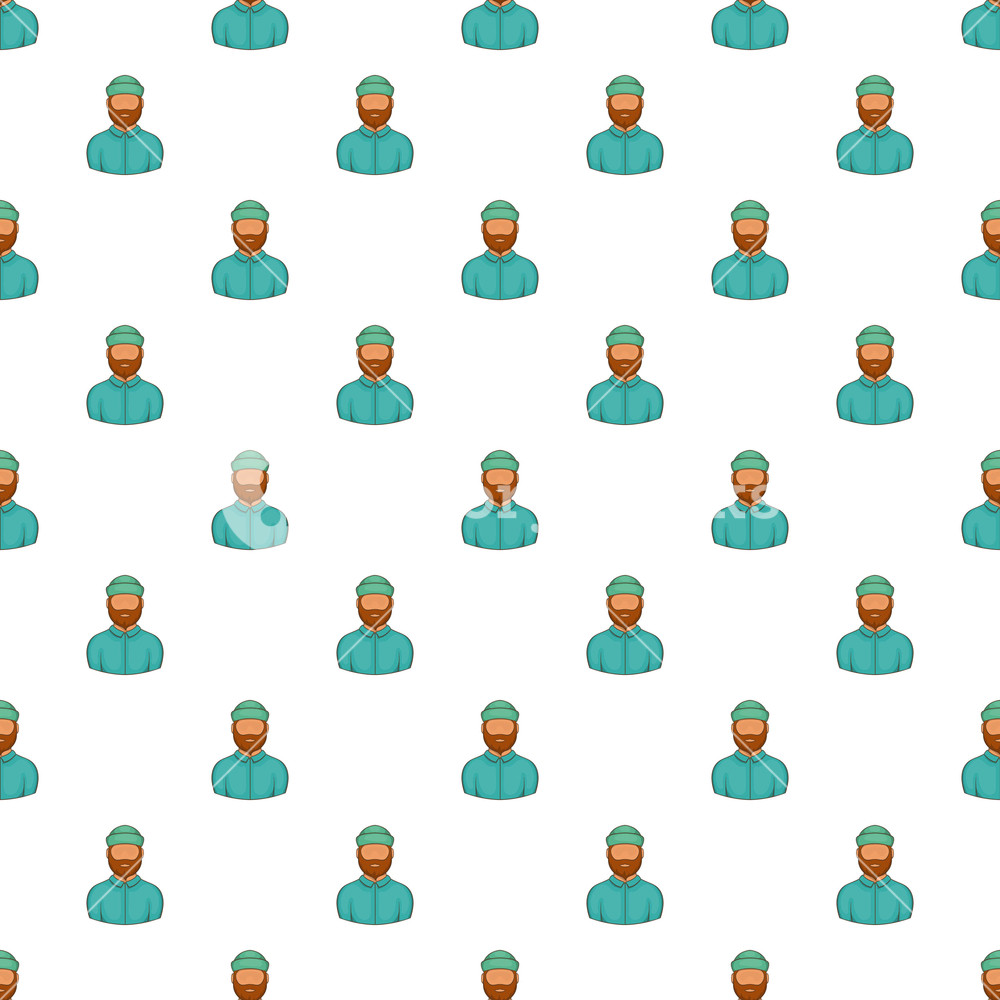 1000x1000 Lumberjack Pattern Cartoon Illustration Of Lumberjack Vector