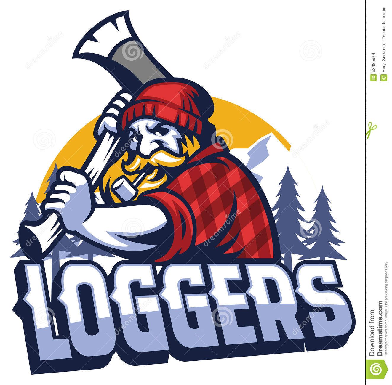 Photo About Vector Of Lumberjack Mascot Swinging The Axe 1323x1300 Photo About Vector Of Lumberjack Mascot Swinging The Axe
