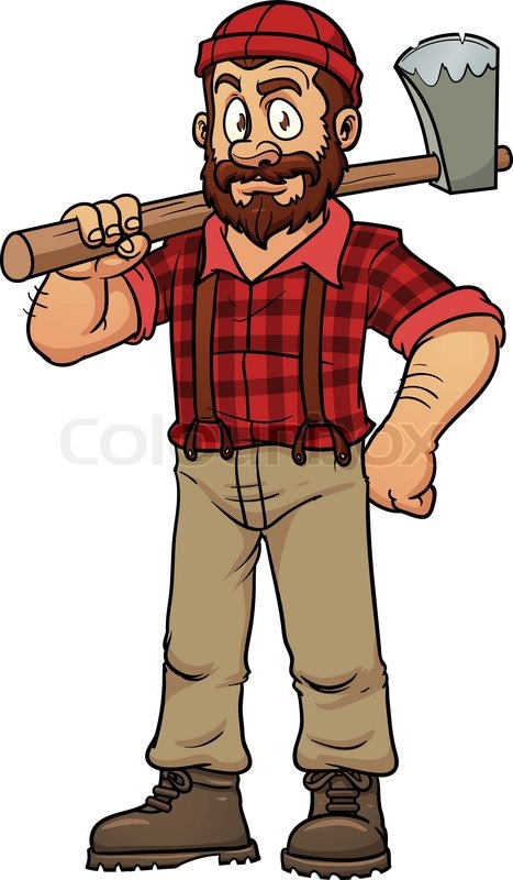 Cartoon Lumberjack Holding An Axe Stock Vector Colourbox 467x800 Cartoon Lumberjack Holding An Axe Stock Vector Colourbox