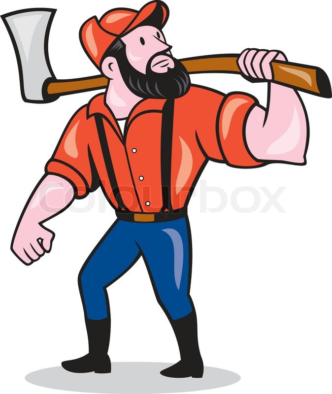 Illustration Of A Lumberjack Sawyer Stock Vector Colourbox 674x800 Illustration Of A Lumberjack Sawyer Stock Vector Colourbox