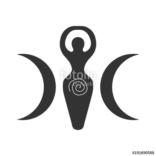Vector Illustration For Wiccan Community Spiral Goddess Also 500x500 Vector Illustration For Wiccan Community Spiral Goddess Also