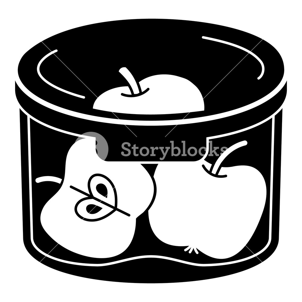 1000x1000 Apple Lunch Box Icon Simple Illustration Of Apple Lunch Box