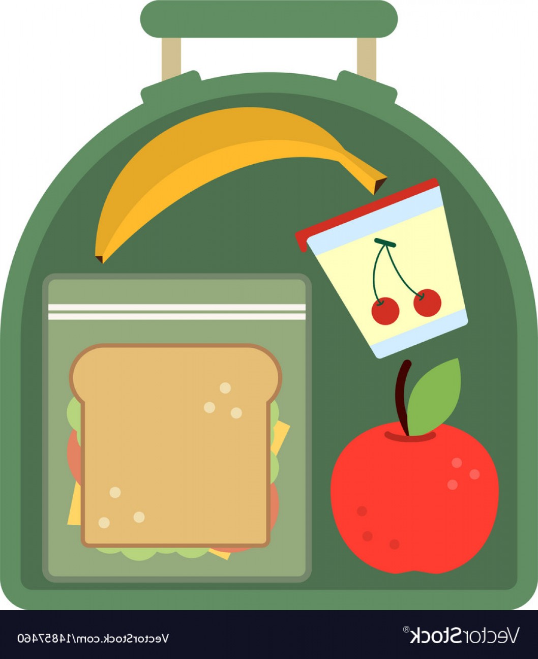 1058x1296 Lunchbox With Food Meal Apple And Sandwich Vector Cqrecords
