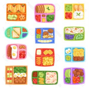 300x300 Photostock Vector Lunch Box Vector School Lunchbox With Healthy