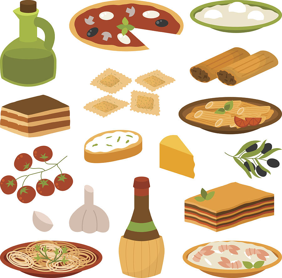 900x886 Cartoon Italy Food Cuisine Delicious Homemade Cooking Fresh