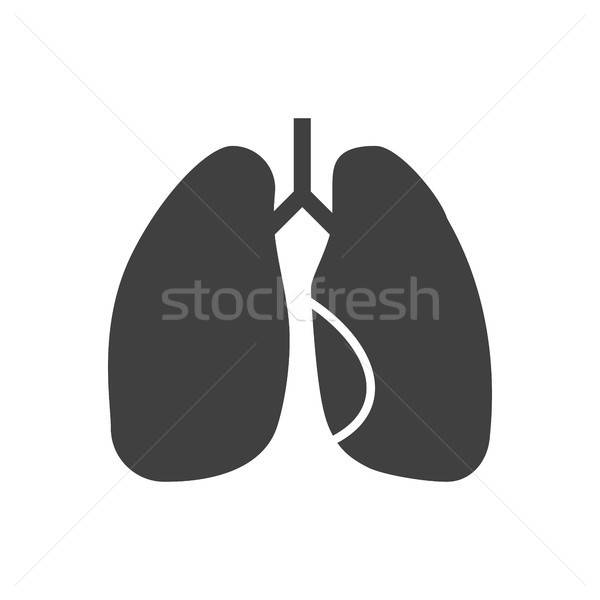 600x600 Lungs Vector Icon Vector Illustration Oleksii Afanasiev