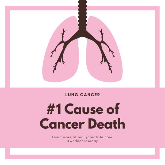 550x550 White Dots With Lungs Vector World Cancer Day Social Media