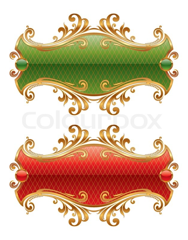 627x800 Luxury Golden Vector Frame Stock Vector Colourbox