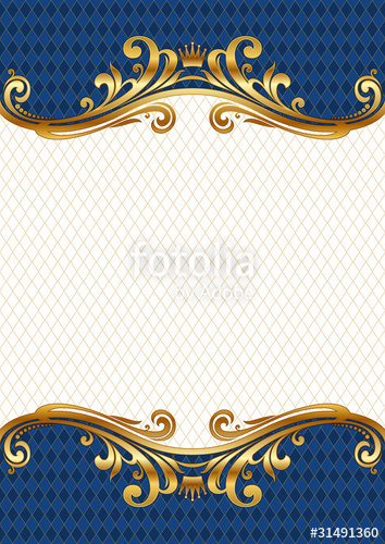 354x500 Vector Ornate Golden Royal Luxury Frame Stock Image And Royalty