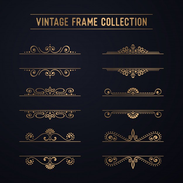 626x626 Vintage Luxury Frame Collection Vector Free Download