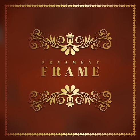 490x490 Golden Floral Luxury Frame