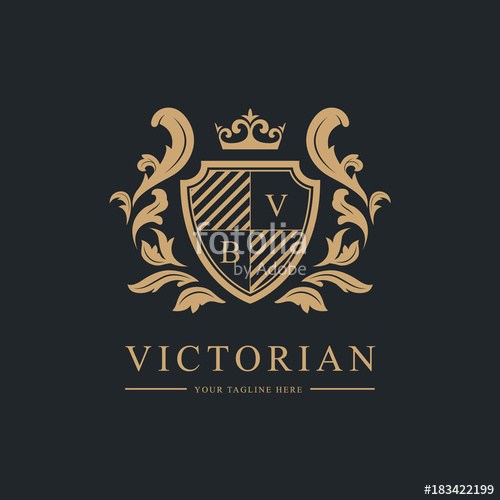 500x500 Luxury Logo, Vector Logo Template Stock Image And Royalty Free