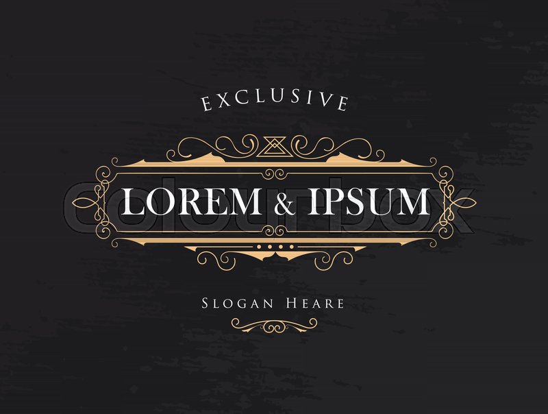 800x604 Luxury Crown Frame Calligraphy Stock Vector Colourbox