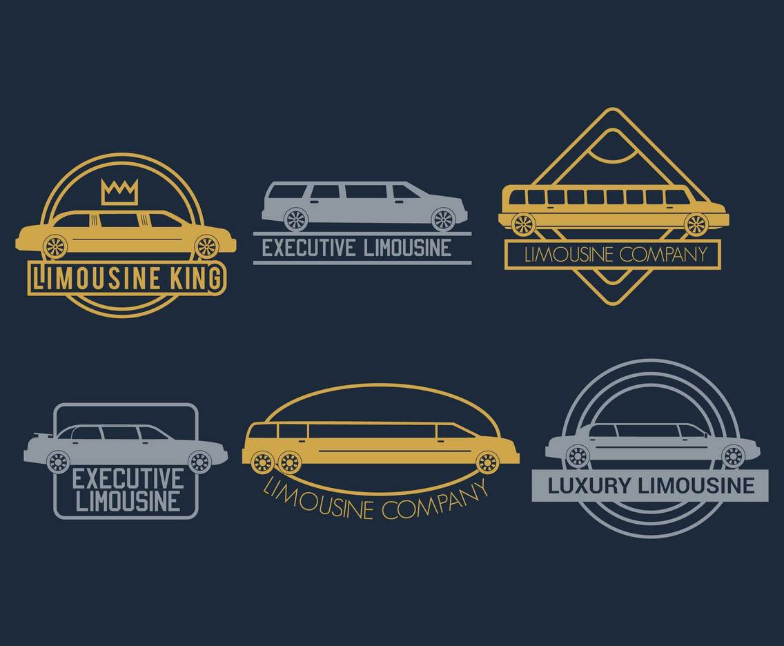 1136x936 Limousine Logo Vector Set Vector Art Graphics