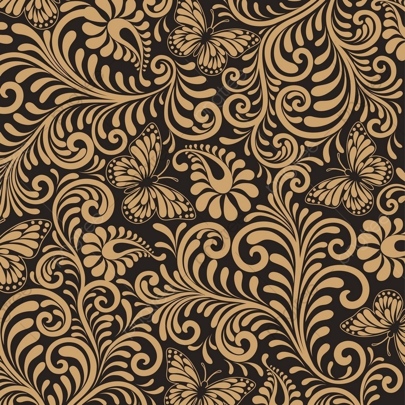 800x800 Seamless Floral Pattern Background Luxury Style Background Vector