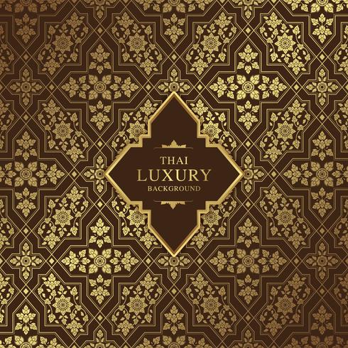 490x490 Thai Art Luxury Temple And Background Pattern