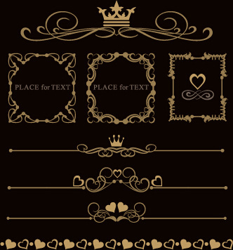 332x356 Luxury Ornaments Free Vector Download