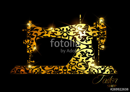 500x357 Tailor Shop Luxury Vector Logo Sewing Machine Logo Template
