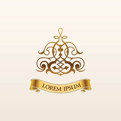 416x416 Vintage Luxury Vector Gold Elegant Calligraphic Logo Premium