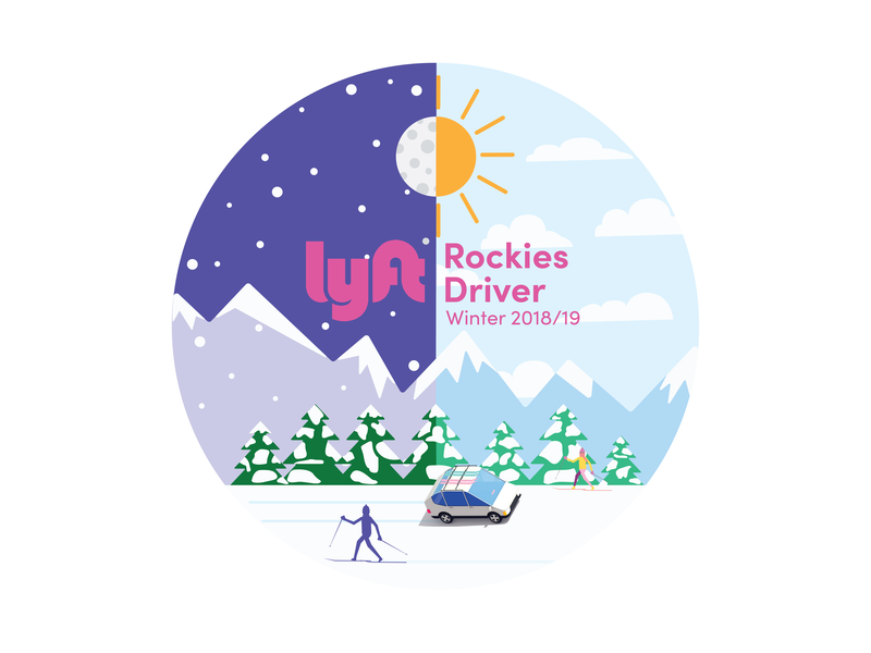 800x600 Lyft Rockies Driver Winter Sticker Design