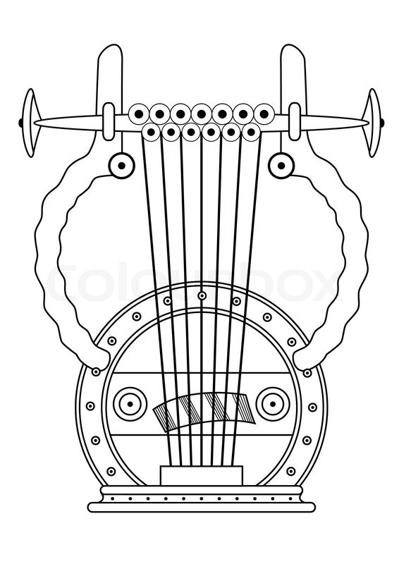 566x800 Antique Greek Lyra