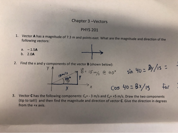 700x525 Solved Chapter Vectors Phys Vector A Has A Magn