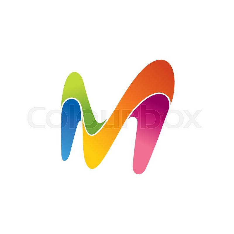 800x800 Vector Letter M Logo Icon Design Stock Vector Colourbox