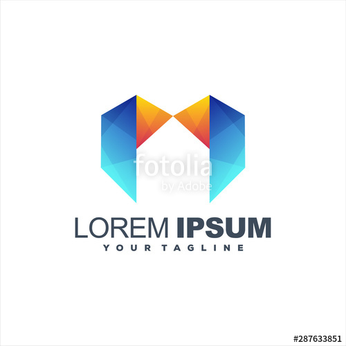 500x500 Awesome Letter M Logo Design Stock Image And Royalty Free Vector
