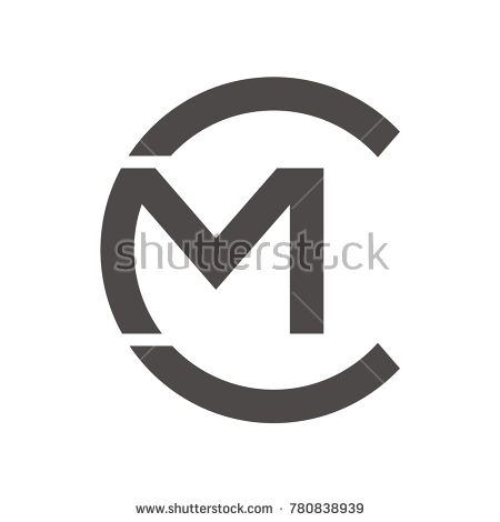 450x470 Cm Logo Initial Letter Design Template Vector Illustration Logo