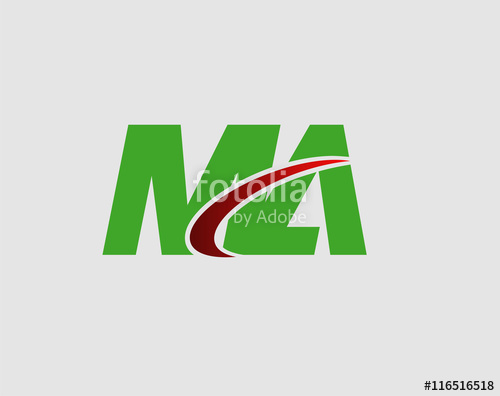 500x396 Letter Ma Logo Vector Stock Image And Royalty Free Vector