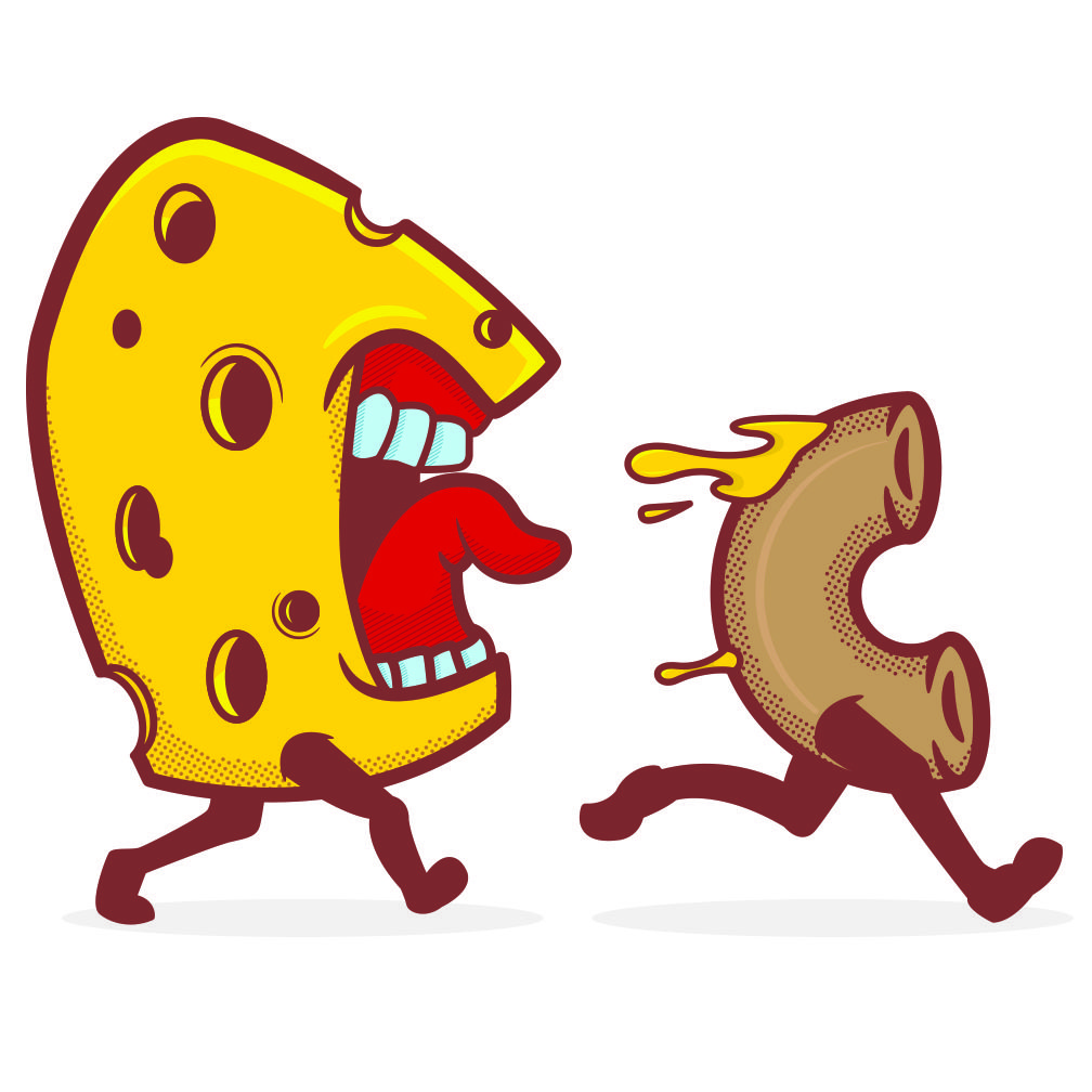 1008x1008 Mac Cheese Illustration