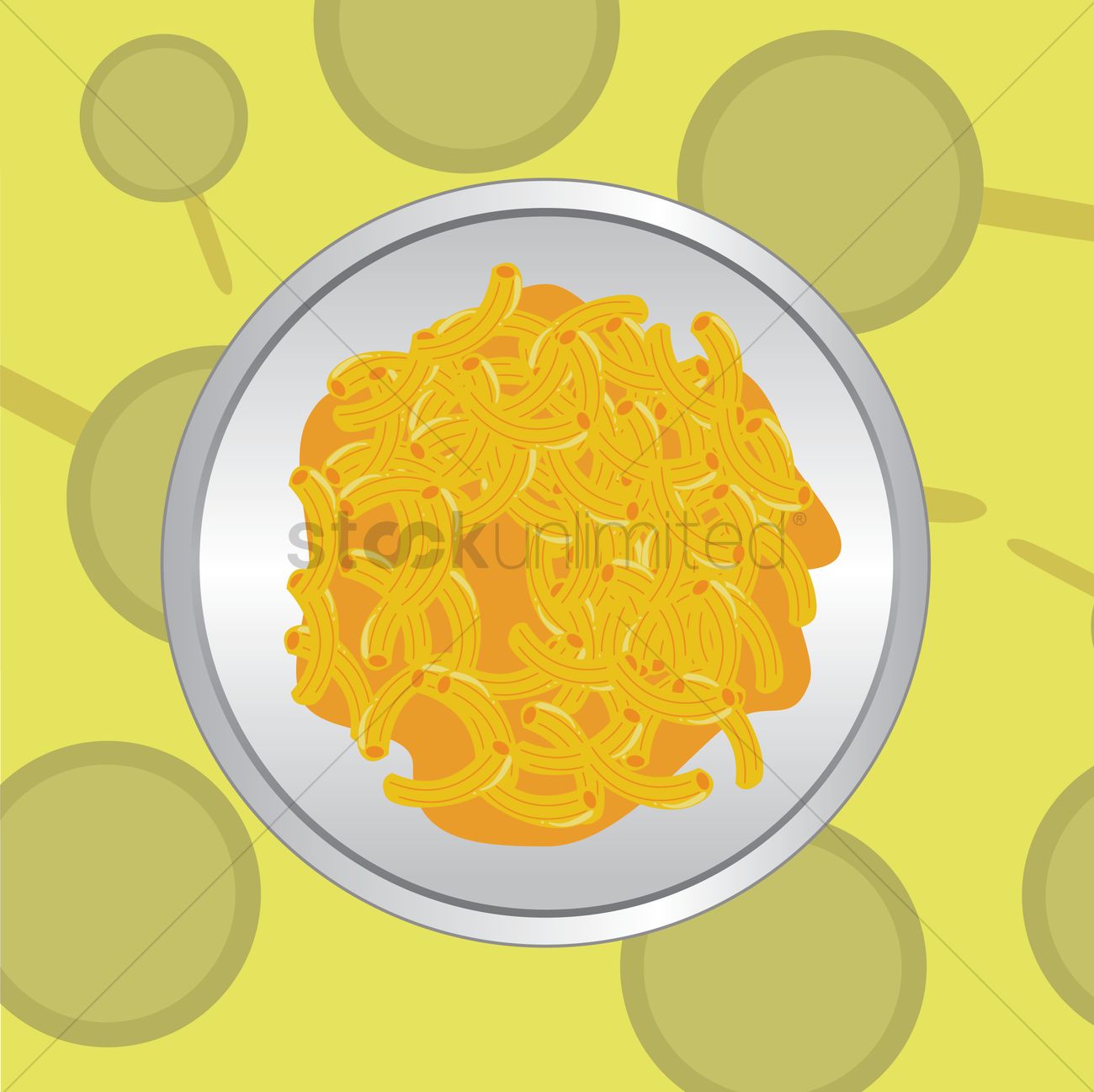 1300x1298 Macaroni And Cheese Vector Image