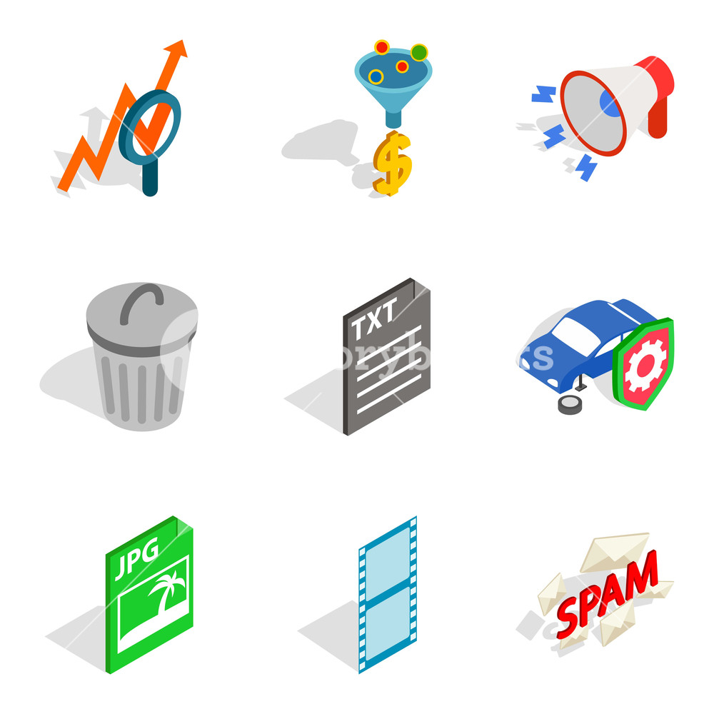 1000x1000 Mac Icons Set Isometric Set Of Mac Vector Icons For Web