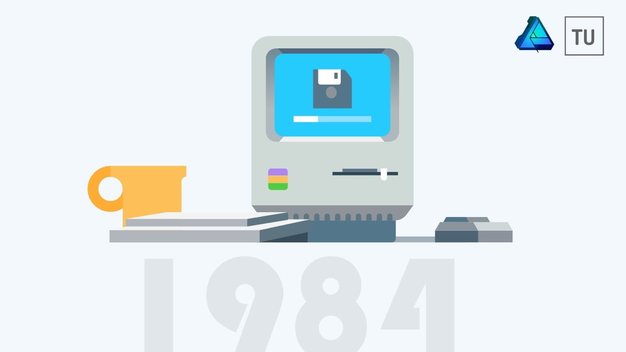 1280x720 Old School Mac Vector Illustration