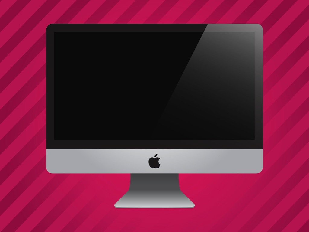 1024x767 Apple I Mac Vector Vector Art Graphics