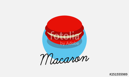 500x300 Macaron Vector Illustration Typography Stock Image And Royalty