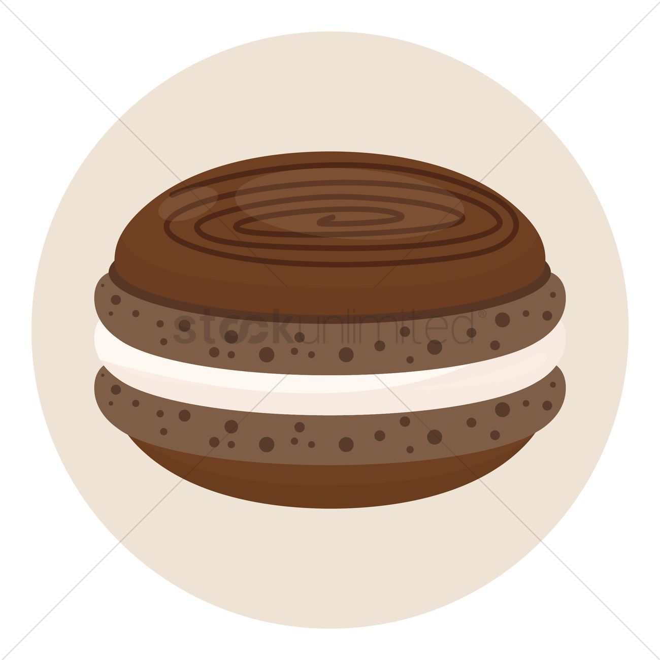 1300x1300 Macaron Vector Image
