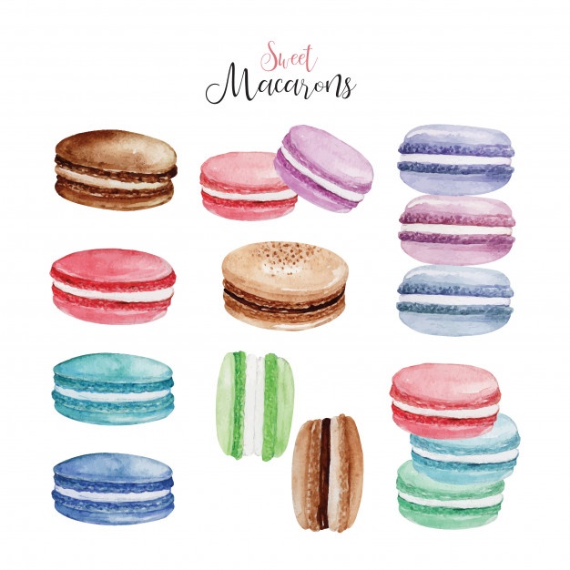 626x626 Watercolor Macarons Vectors, Photos And Free Download