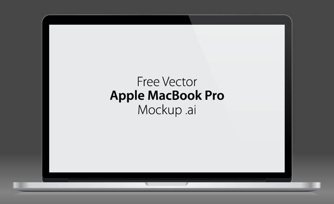 650x398 Free Vector Apple Macbook Pro Mockup