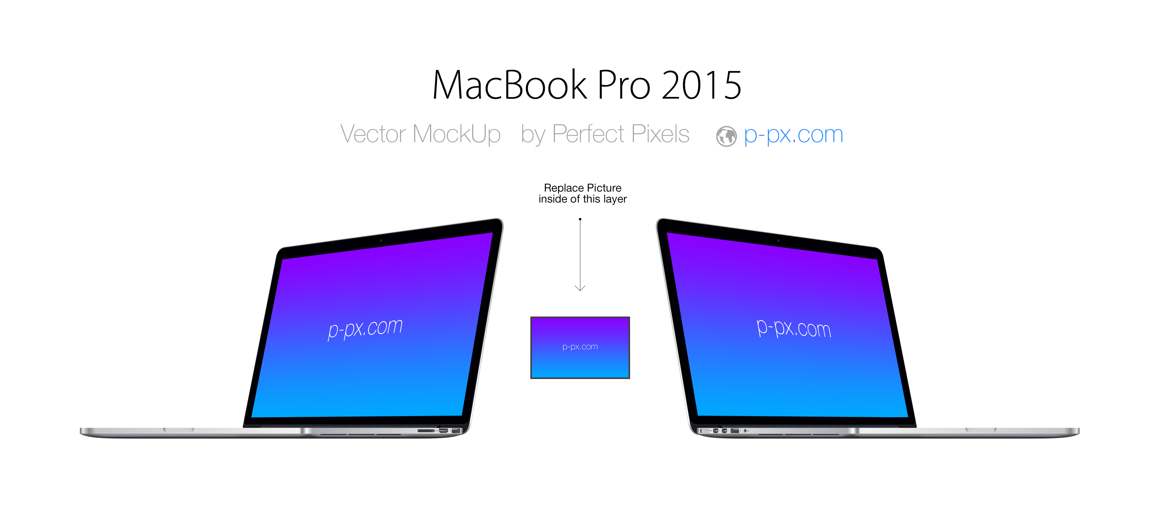 3906x1746 Macbook Pro Angled View + Vector Template Perfect