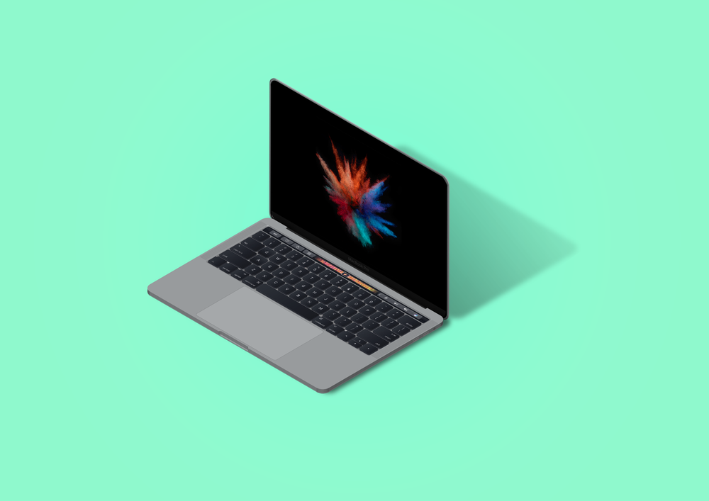 1000x707 Macbook Pro Vector Illustration Joe Caputi Graphic Design