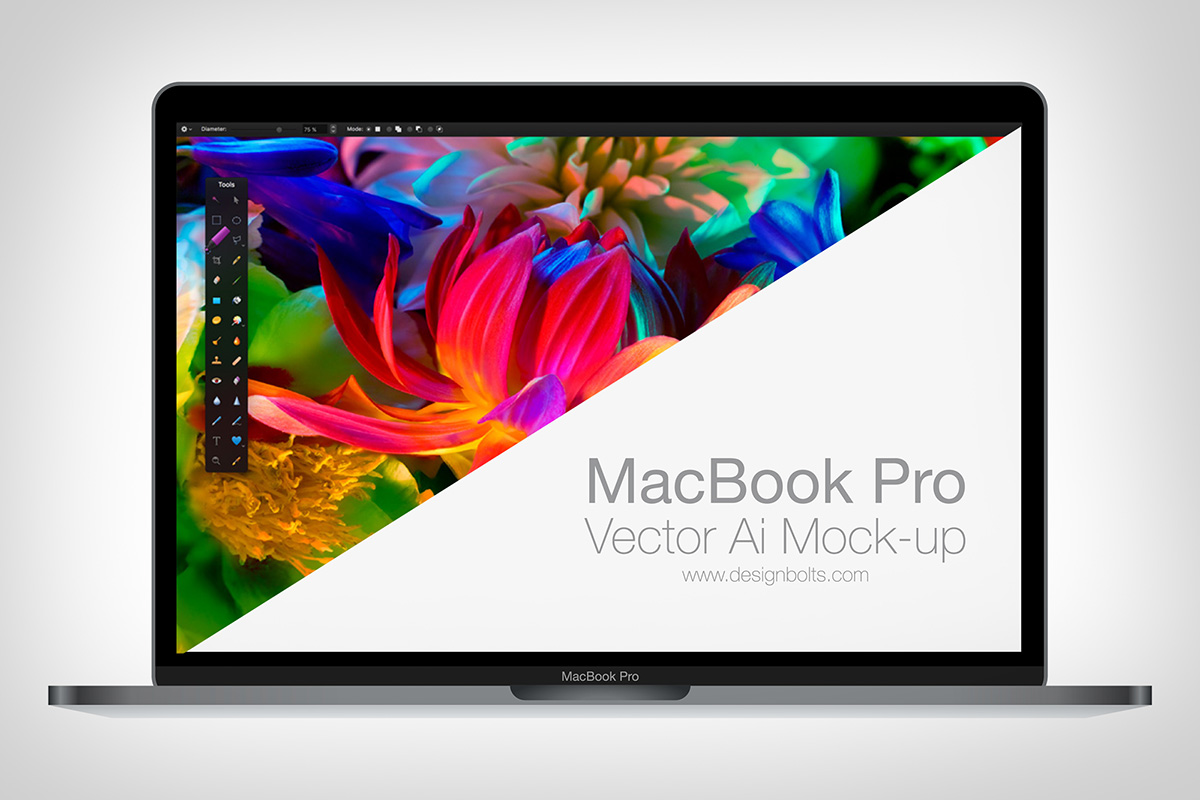 1200x800 Beautiful Realistic Apple Macbook Pro With Touch Bar Vector