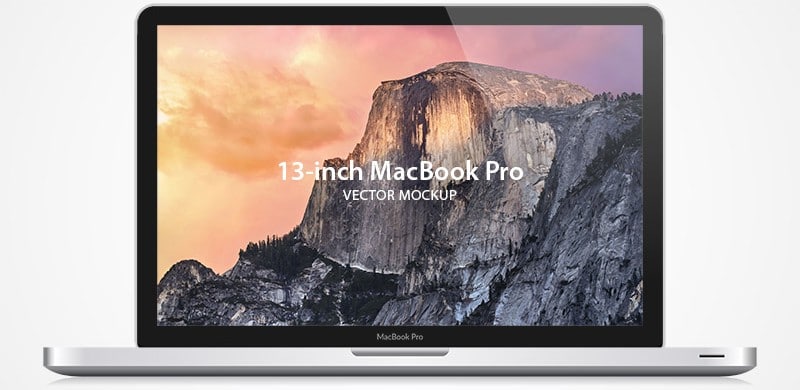 800x390 Exclusive Freebie Macbook Pro Vector Mockup