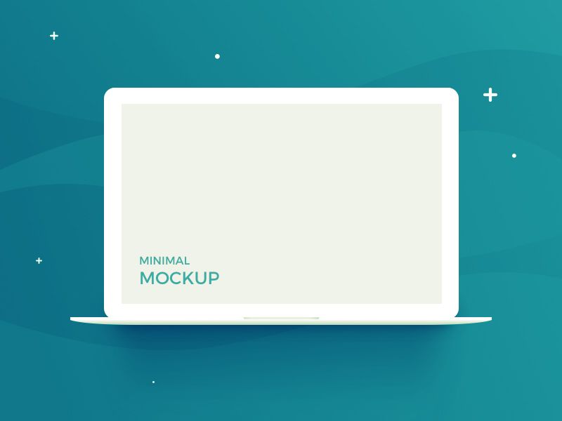 800x600 Free Minimalist Macbook Vector Mockup
