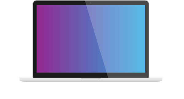 600x324 Flat Imac, Macbook, Ipad Iphone Vector