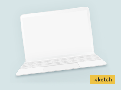 400x300 Freebie The New Macbook Minimalist Mockup